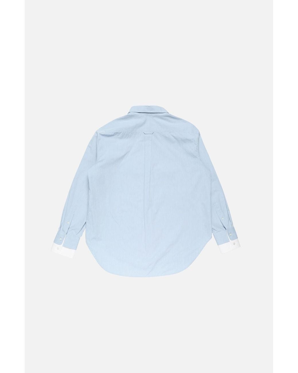 Acne Blue Layered Button-Up Shirt