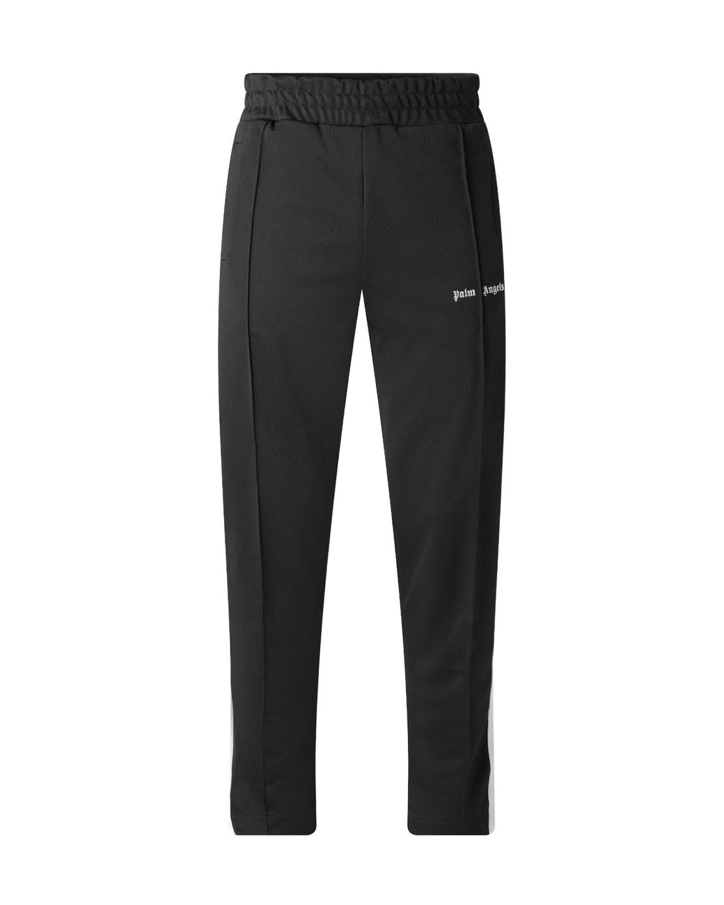 Palm Angels Black Woven Sports Pants for men