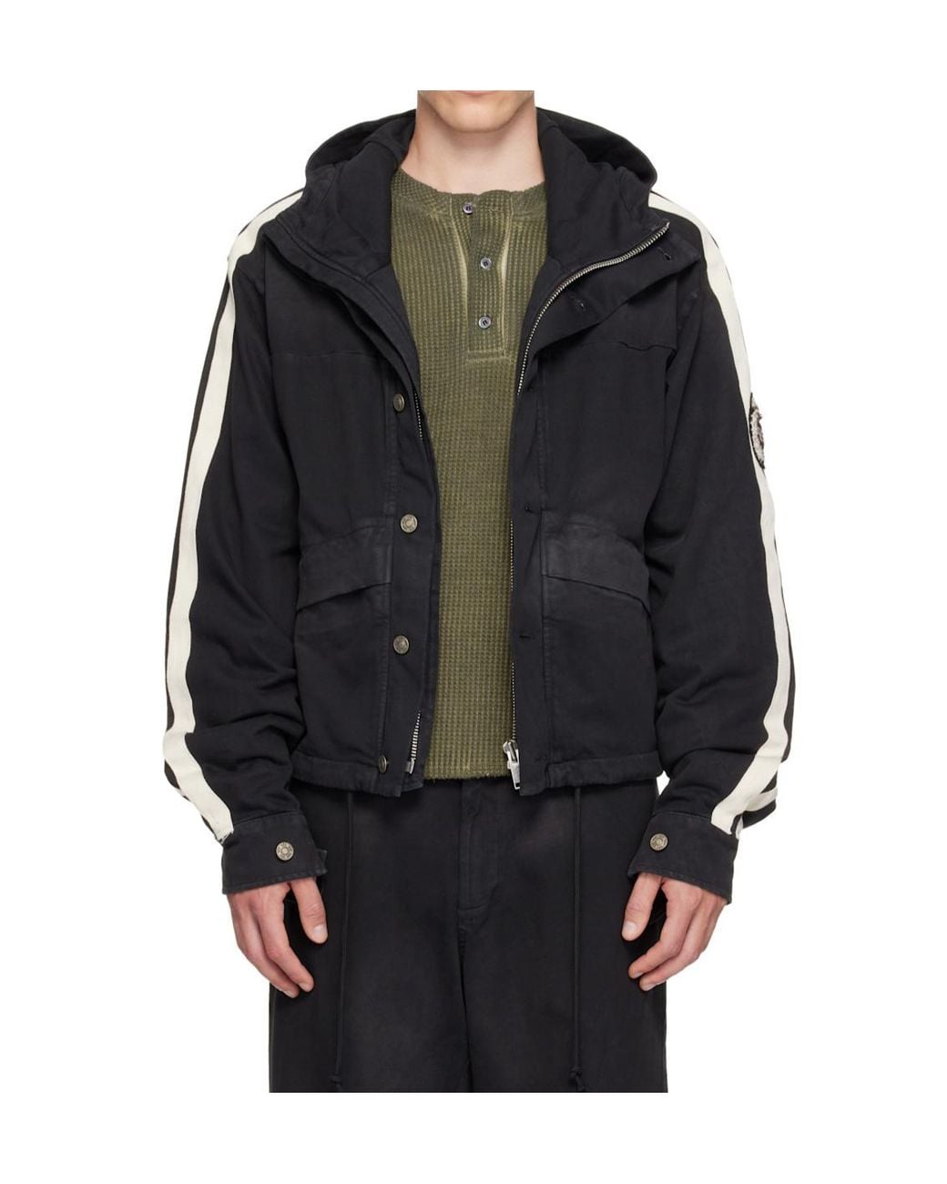 424 Black Racing Jacket for men