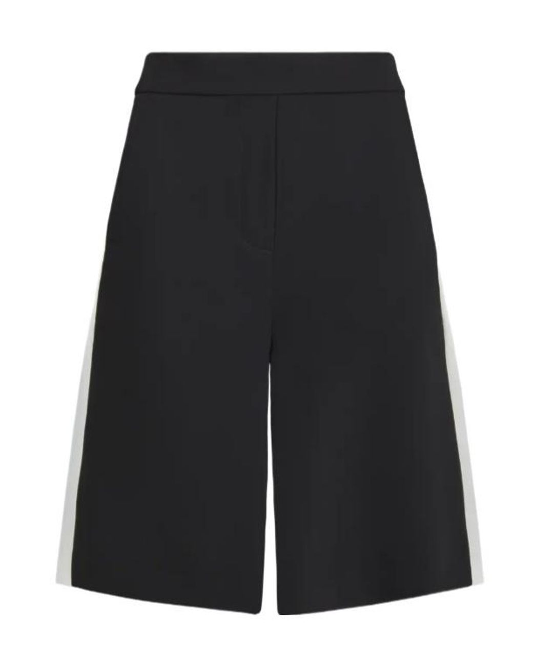 P.A.R.O.S.H. Black Side-Stripe Shorts