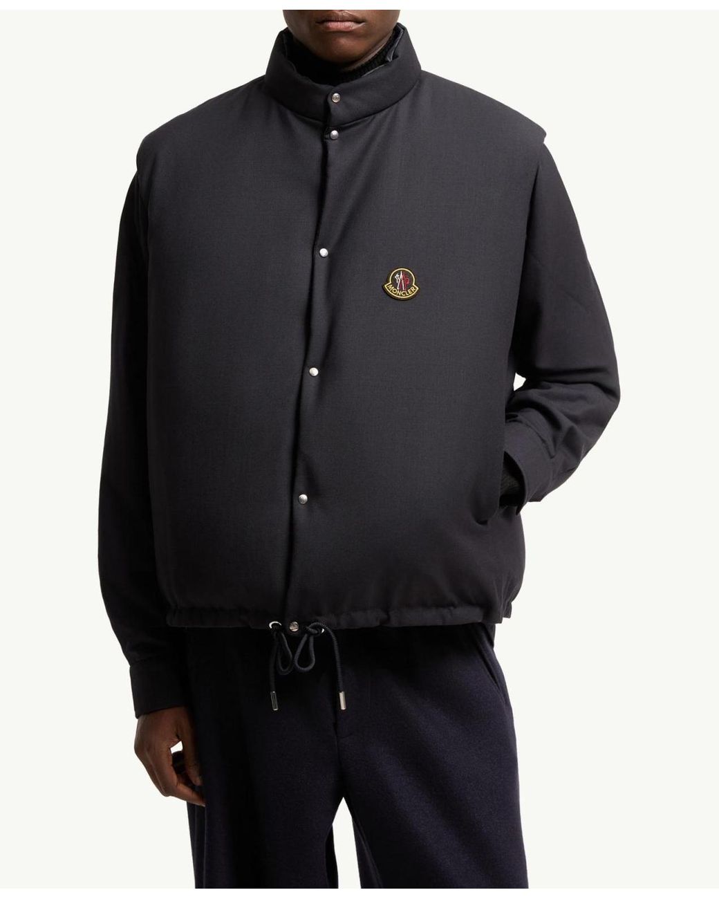Moncler Gray Tibb Reversible Down Vest for men