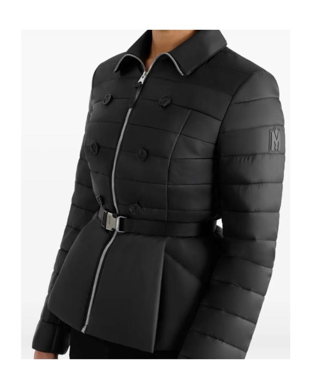 Mackage Black Serafina Belted Quilted Jacket