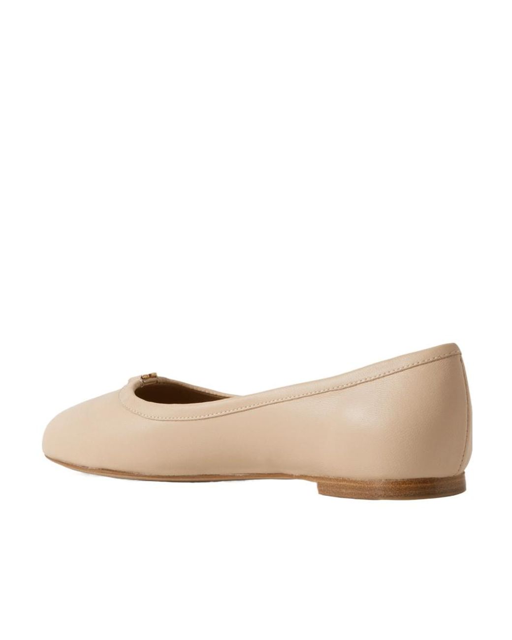 Chloé Natural Chloé Marcie Round-Toe Ballet Flats