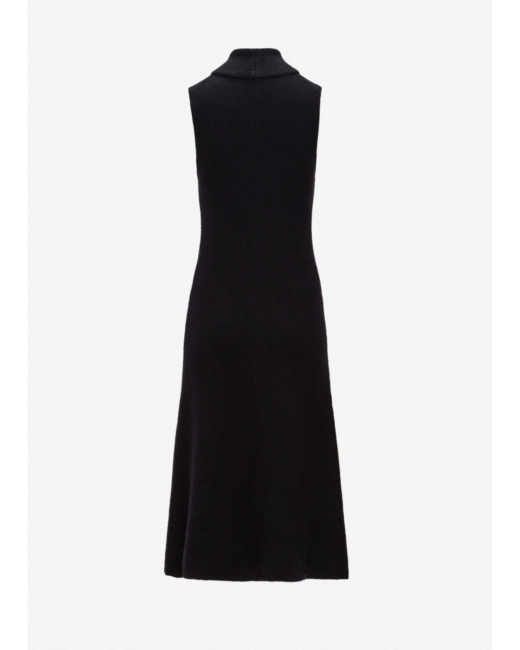 Magda Butrym Black High-Neck Sleeveless Midi Dress