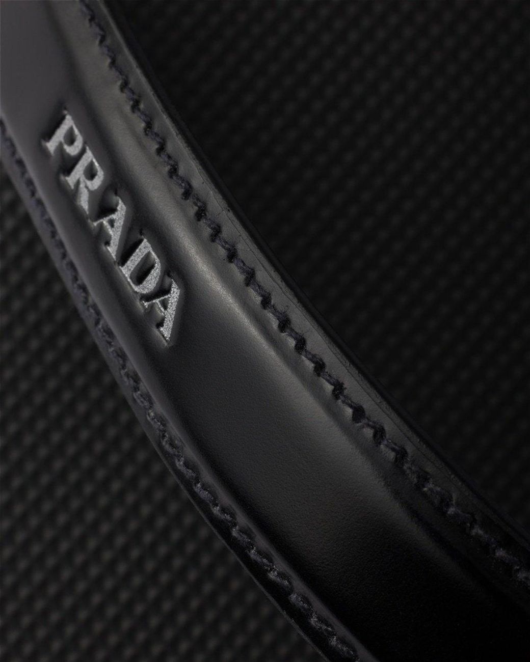 Prada Black Logo-Detailed Flip Flops for men