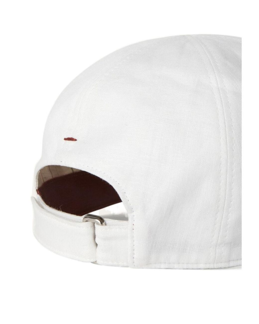 Loro Piana White Hat With Front Brim for men