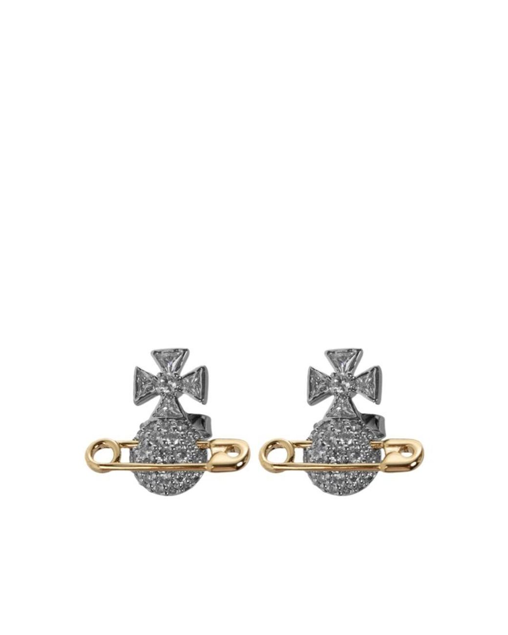 Vivienne Westwood White Hectorina Earrings