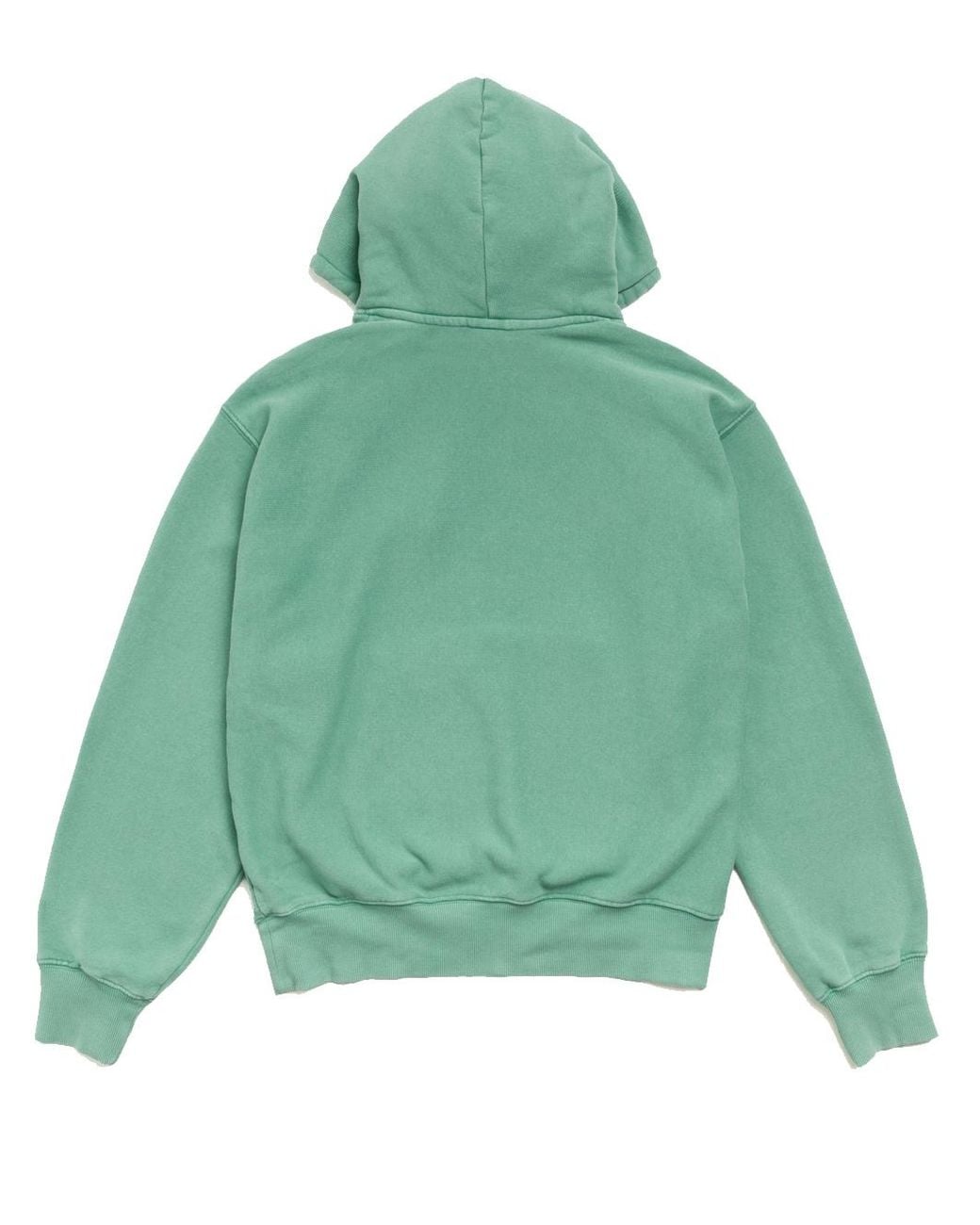 Stussy Green Block Sport Hoodie Garment Dyed for men