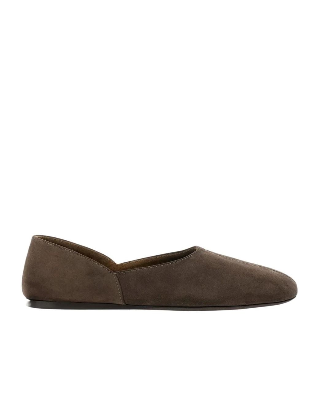 Khaite Brown Jane Ballerine Flat Shoes