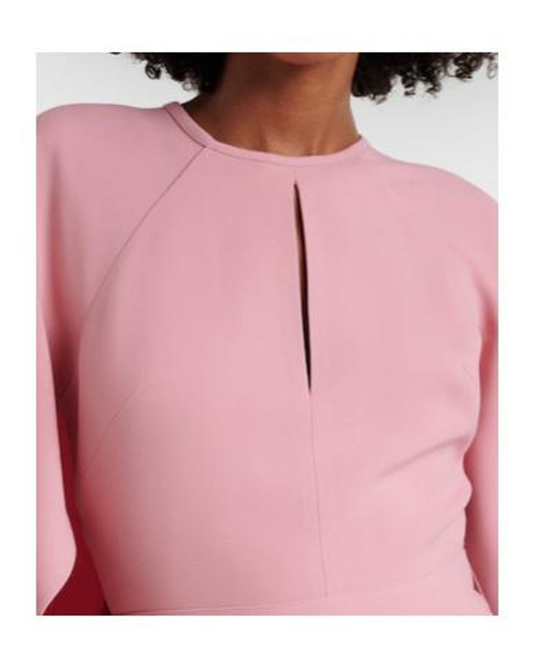 Elie Saab Pink Caped Cady Jumpsuit
