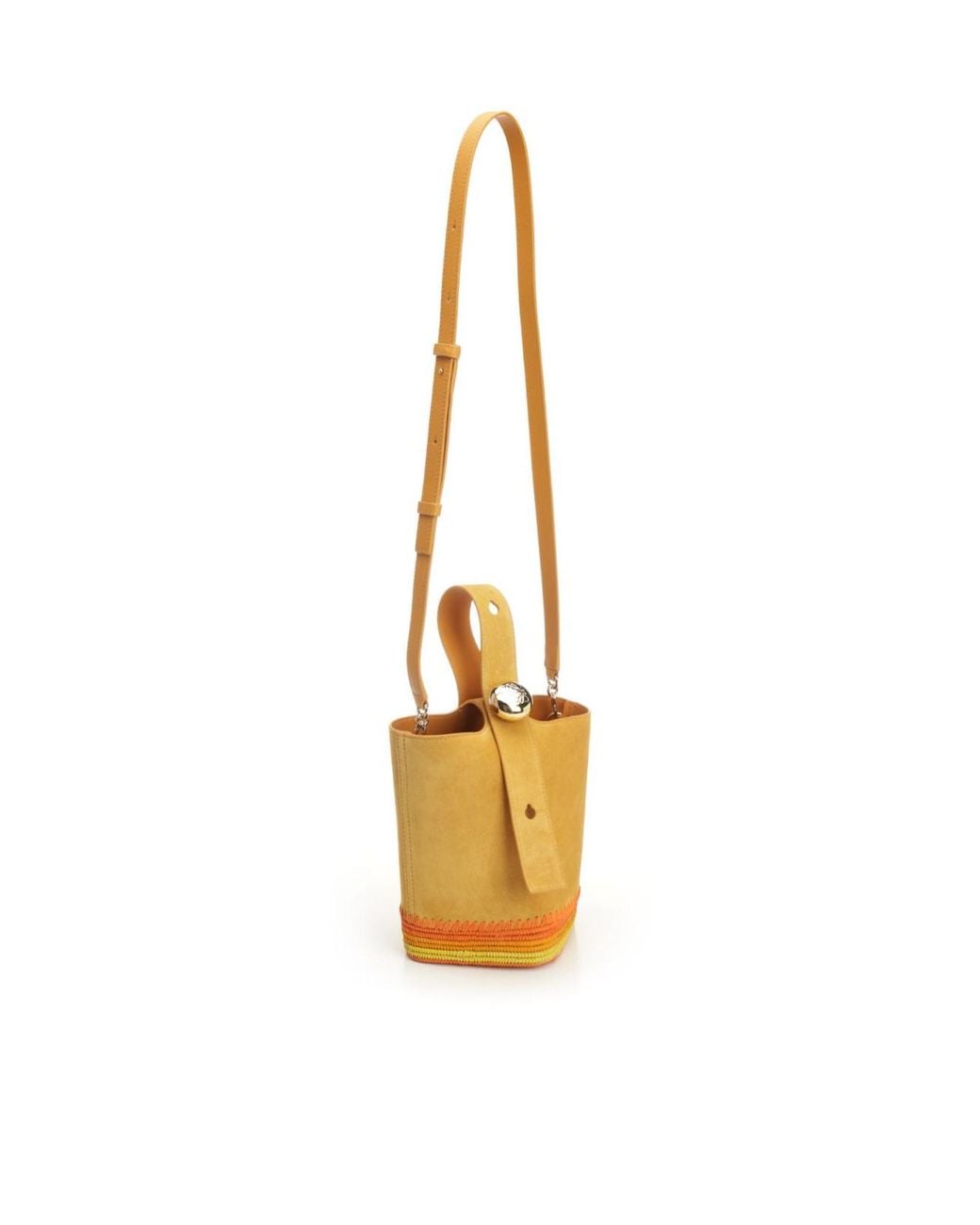 Loewe Metallic Pebble Mini Bucket Bag