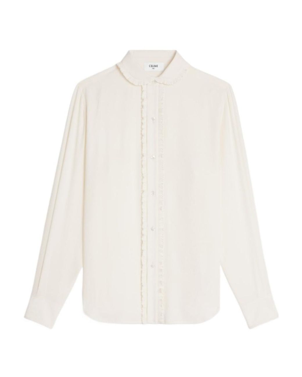 Céline White Loose Shirt