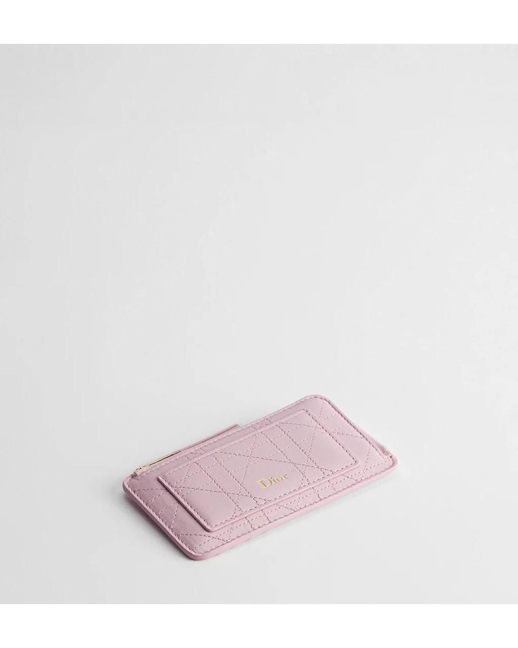 Dior Purple Zipper Card Holder