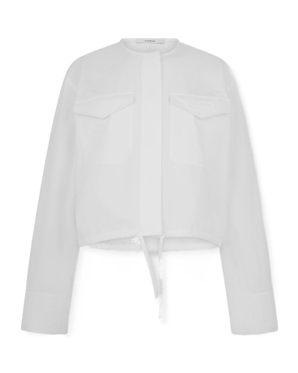 Givenchy White Cropped Shirt