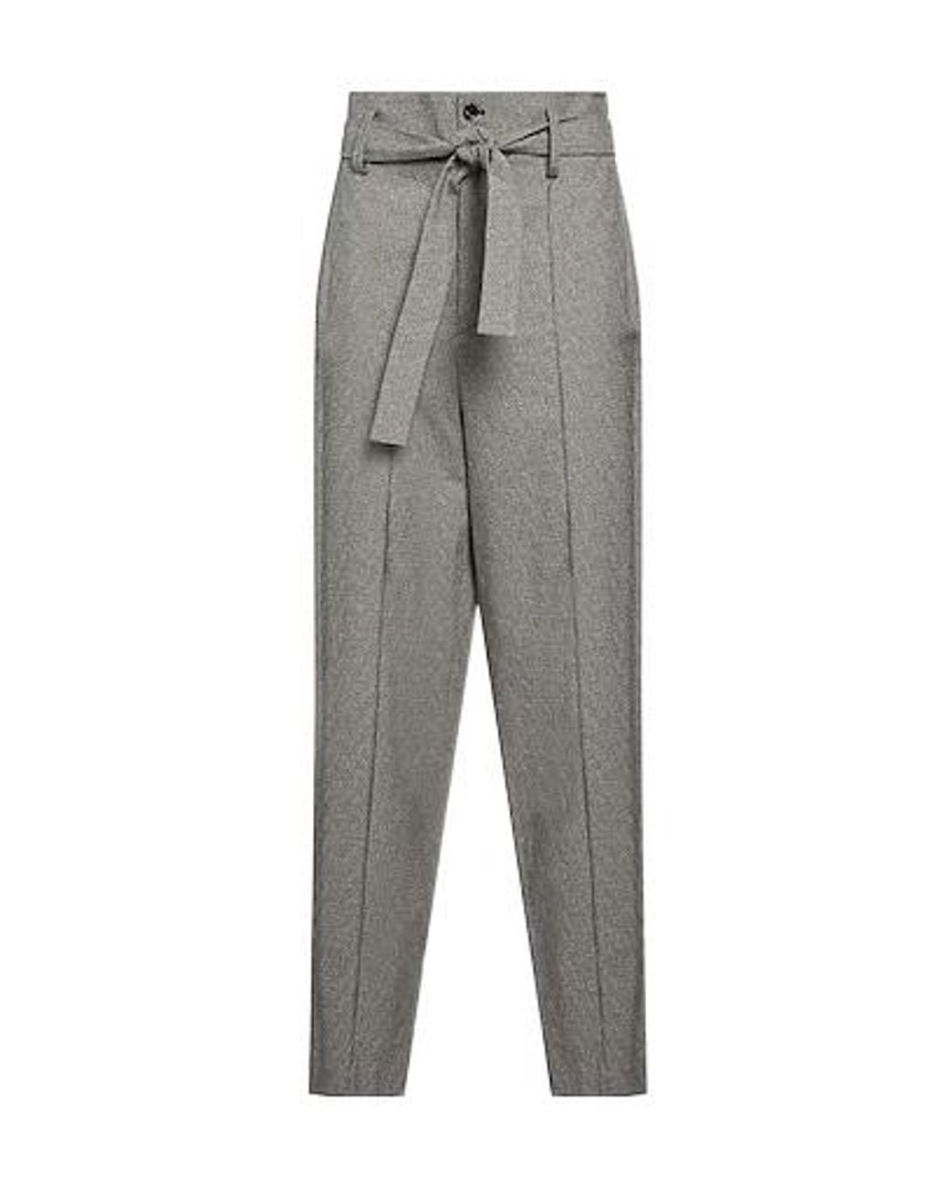 Isabel Marant Gray Two-Tone Tapered Pants