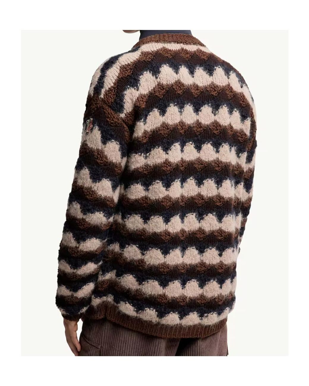 Moncler Multicolor Round-Neck Knitwear for men