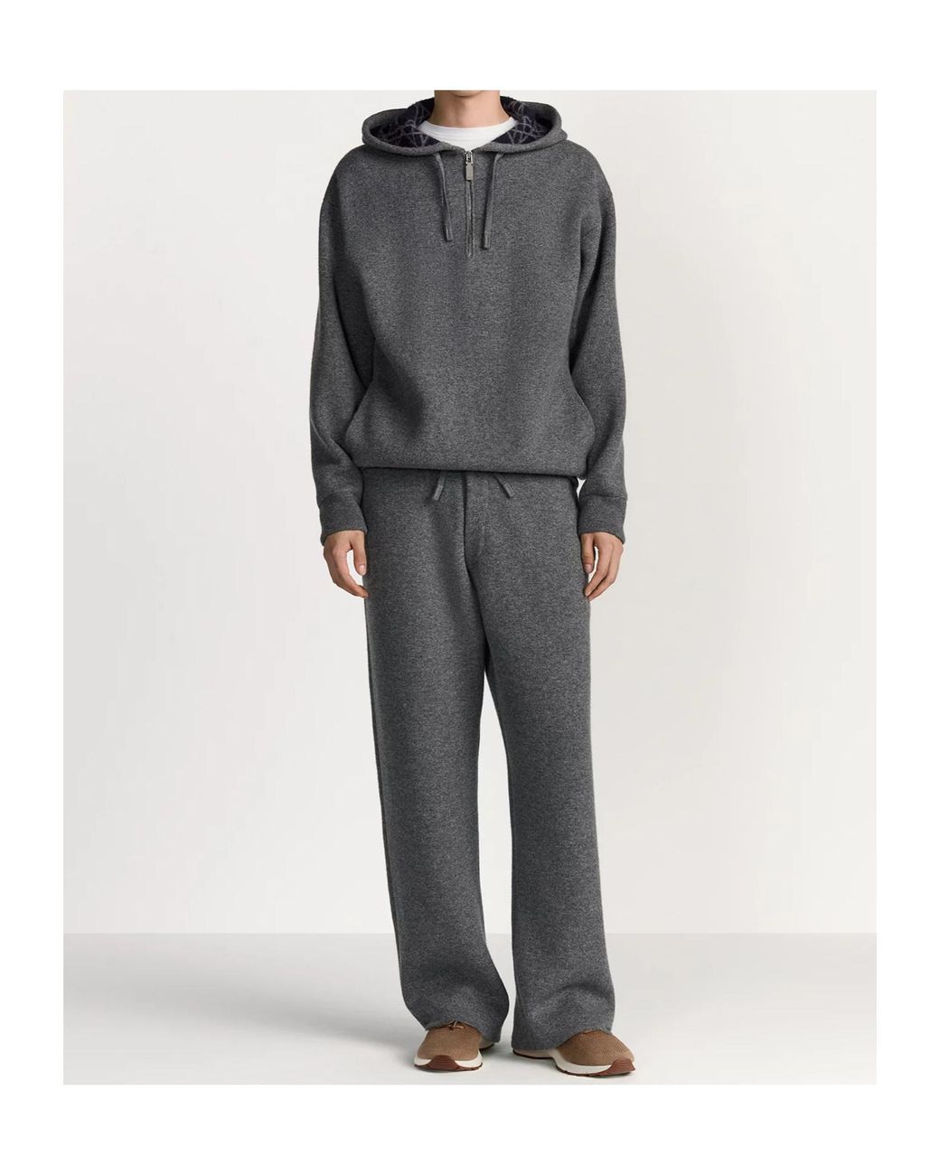 Dior Gray Icons Hooded Sweatshirt for men