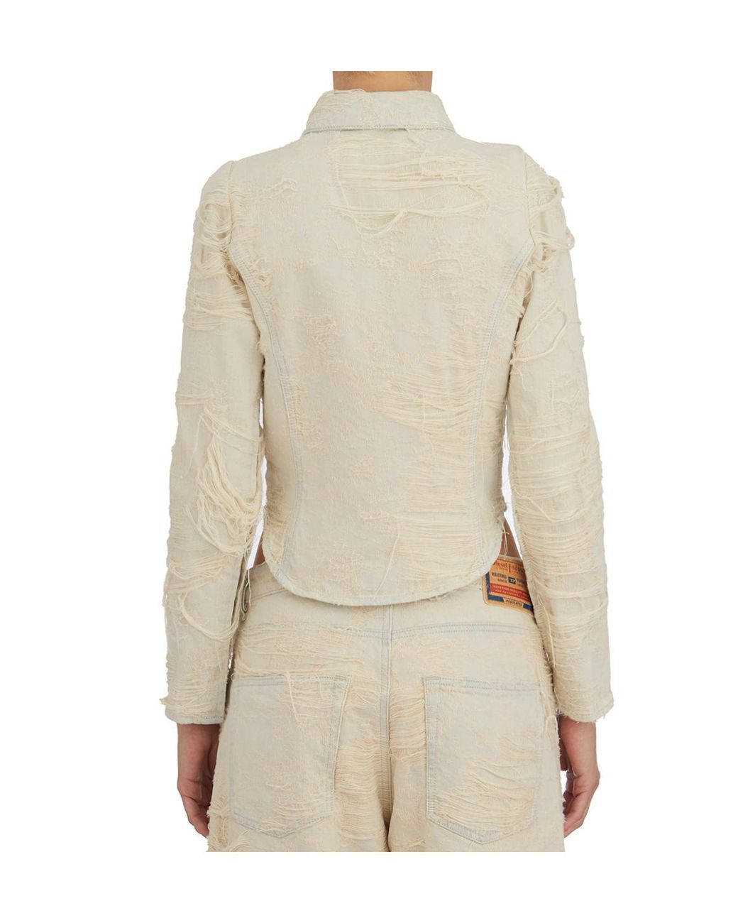 DIESEL Natural De-Madeline-Fsg Jacquard Denim Shirt