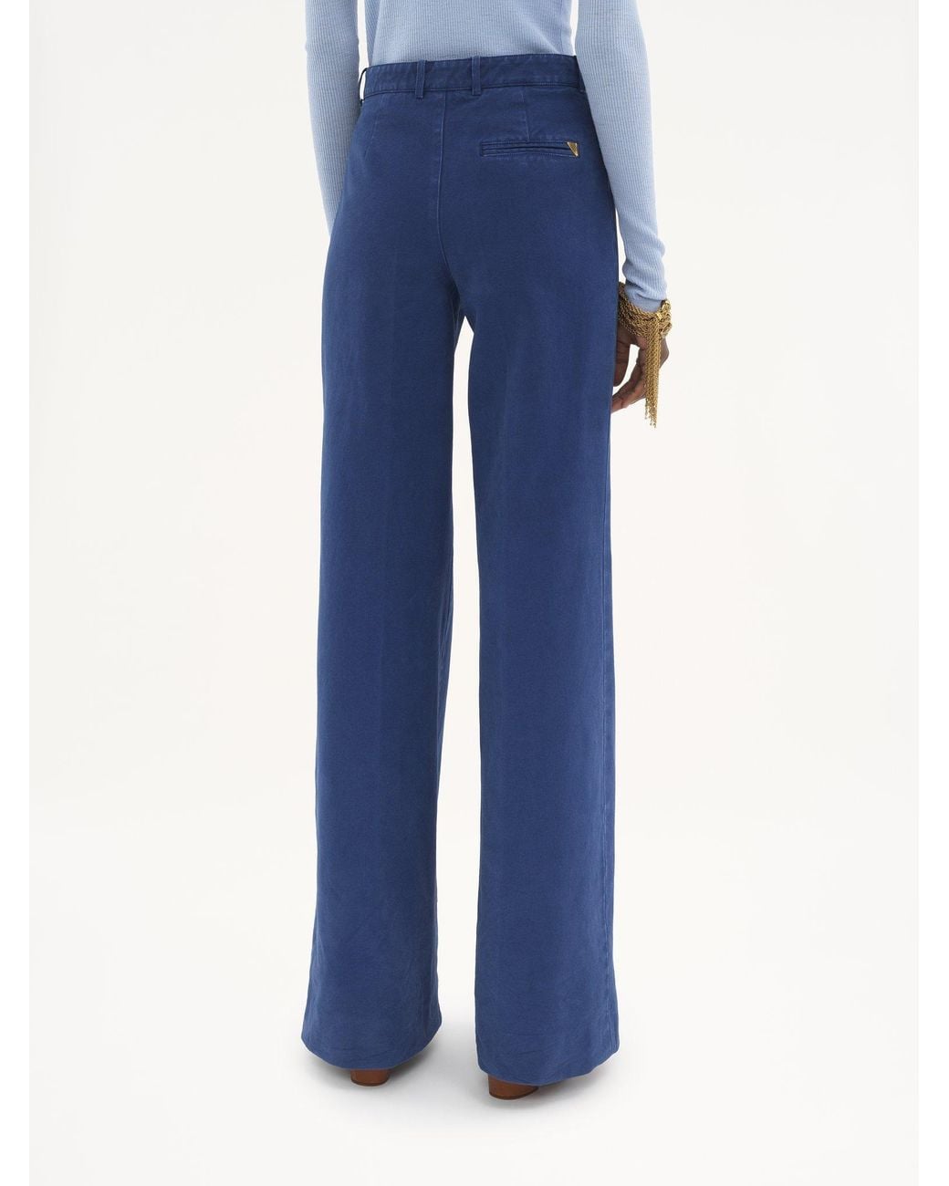Chloé Blue Chloé Flared Tailored Pants