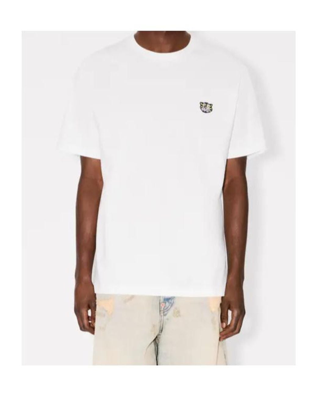 KENZO White Wild Tiger Crewneck T-Shirt for men