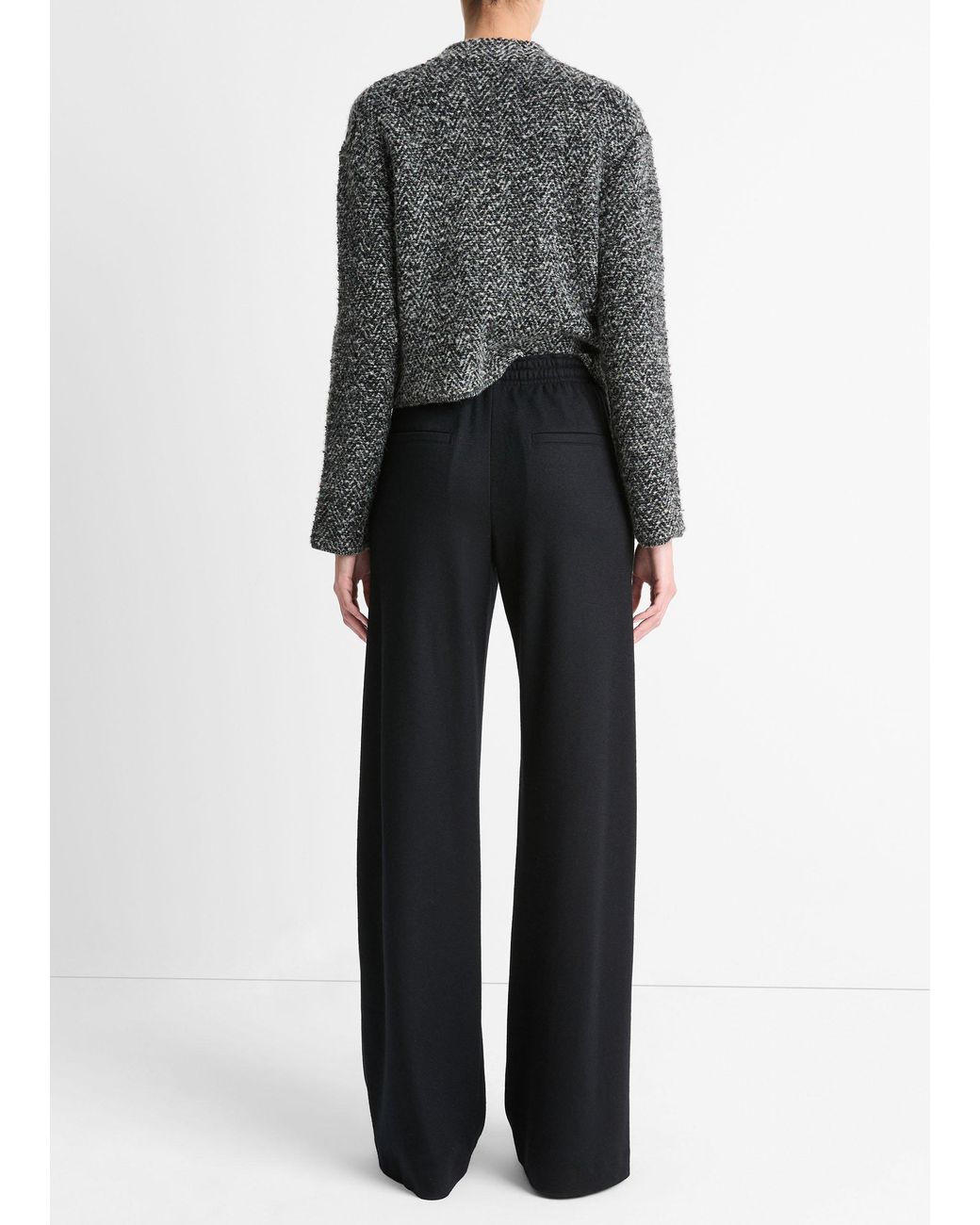 Vince Black Drawstring Pull-On Pants