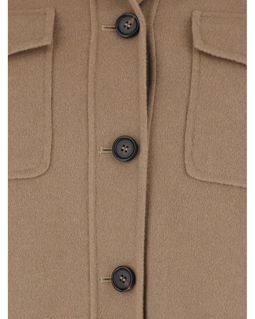 Max Mara Brown 'S Smmsimona Button-Up Jacket