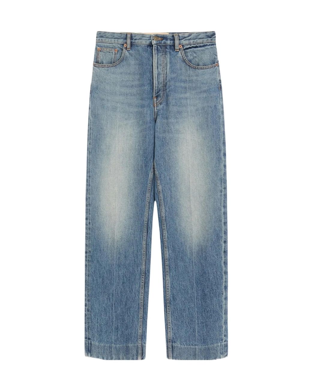 Valentino Blue Five-Pocket Denim Trousers for men