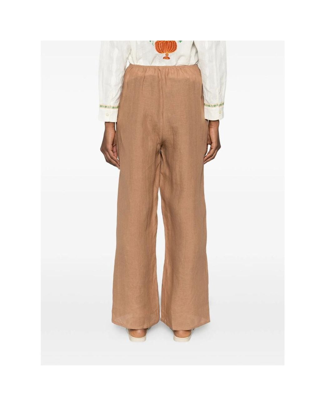 Baserange Natural Elastic Waist Casual Pants