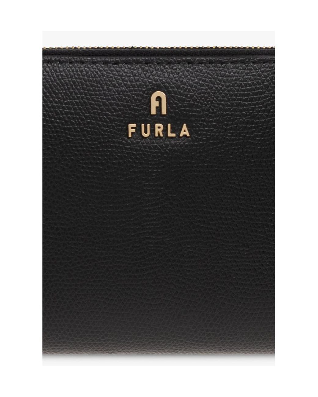 Furla Black Camelia Zipped Wallet