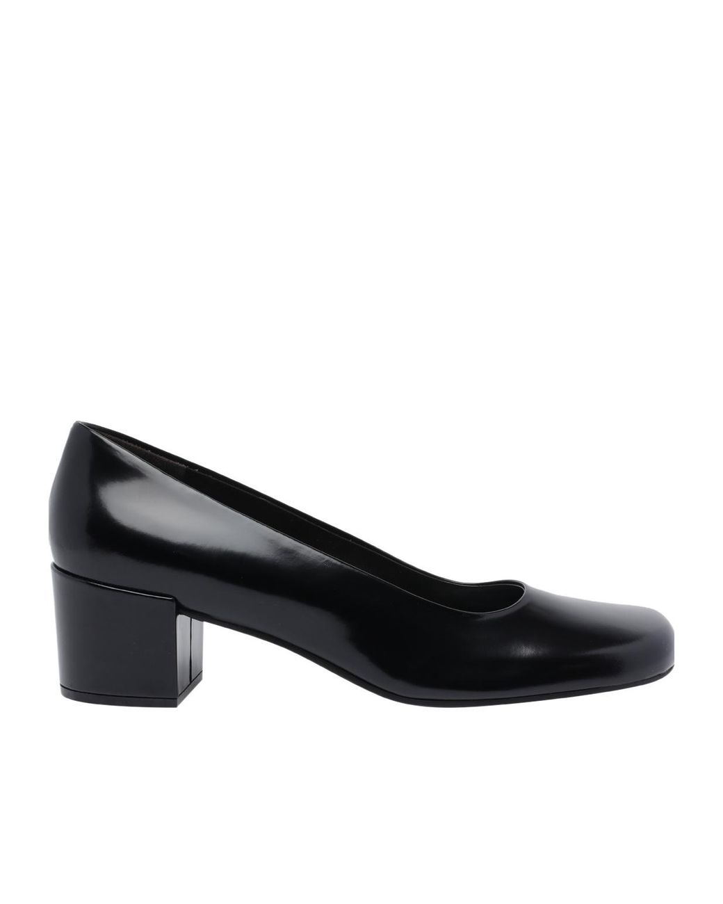 The Row Black Chunky High Heels