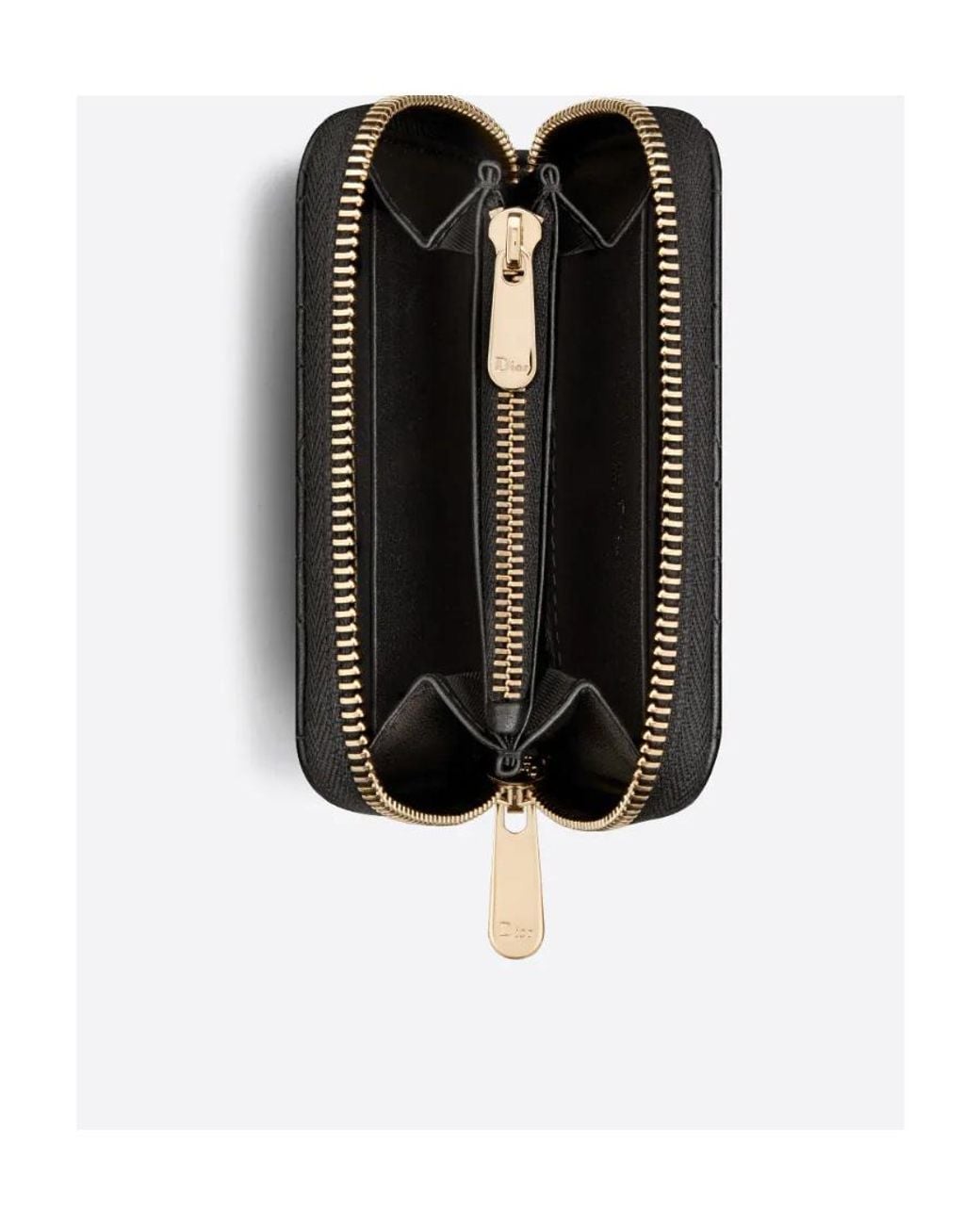 Dior Black Small Lady Voyageur Coin Purse