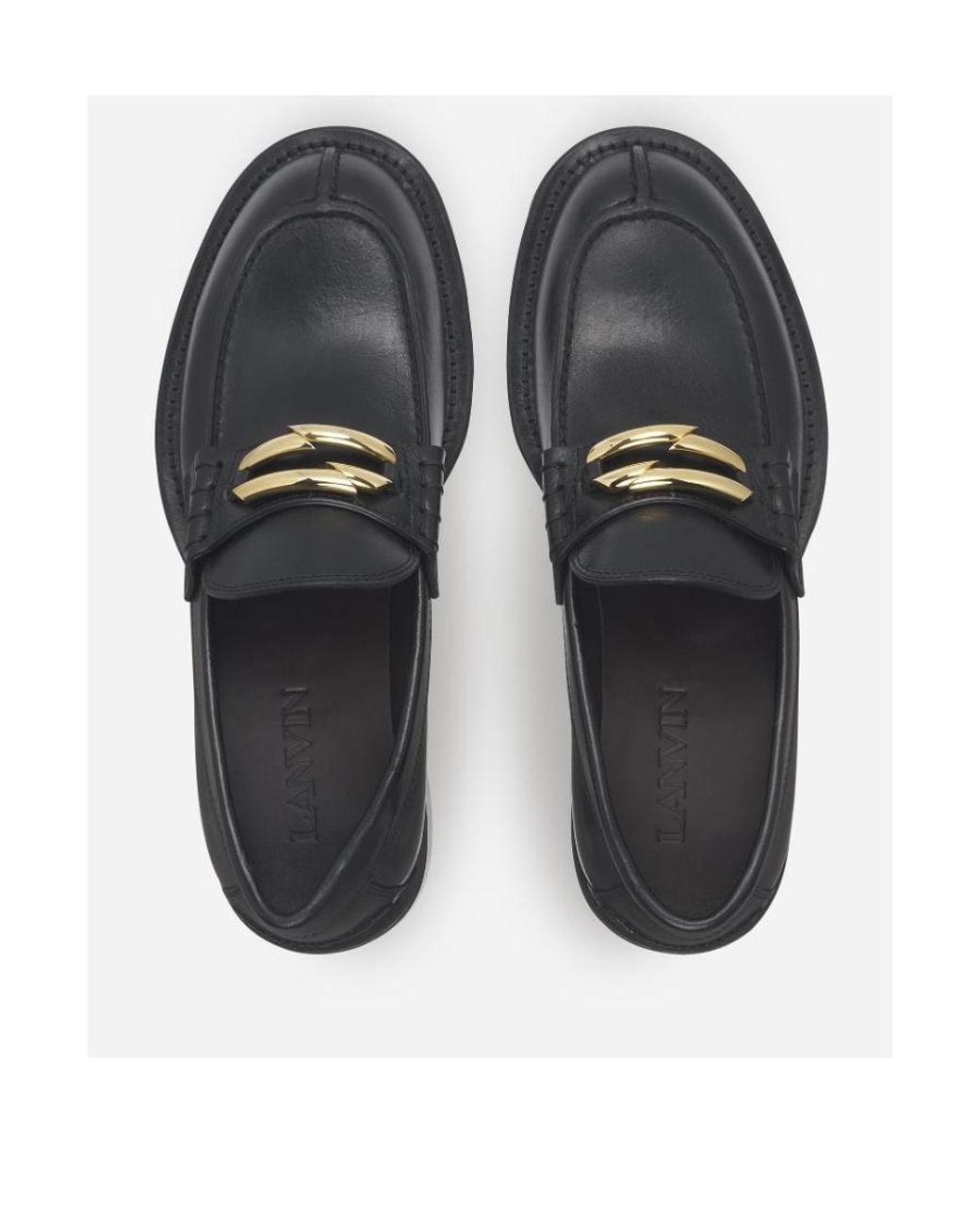 Lanvin Black Medley Slip-On Loafers