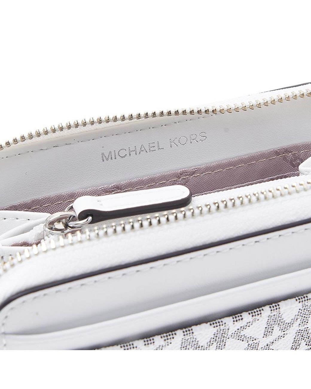 Michael Kors White Zipper Wallet