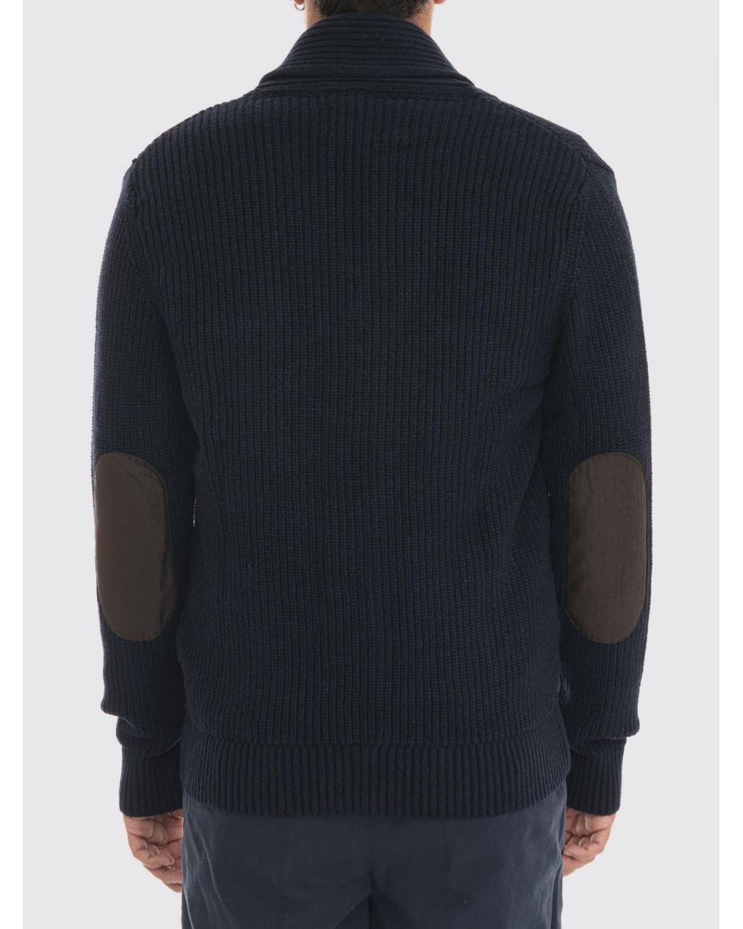 Barbour Blue Buttoned Cardigan for men
