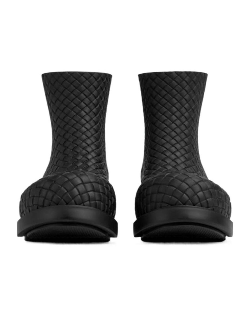 Bottega Veneta Black Fireman Ankle Boots