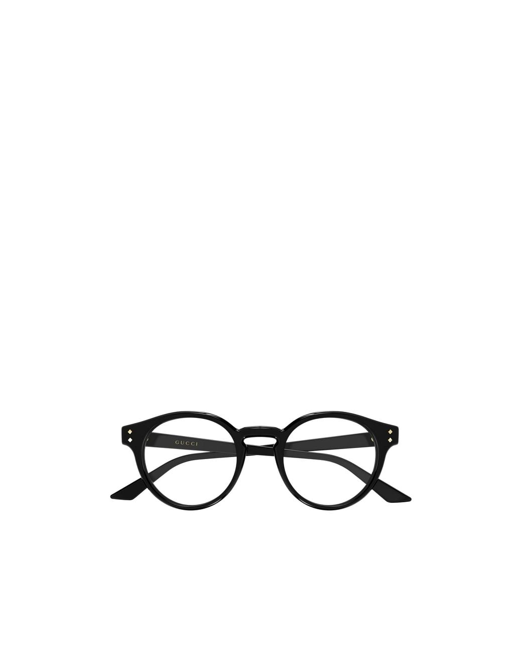 Gucci White Eyewear Round Frame Glasses for men