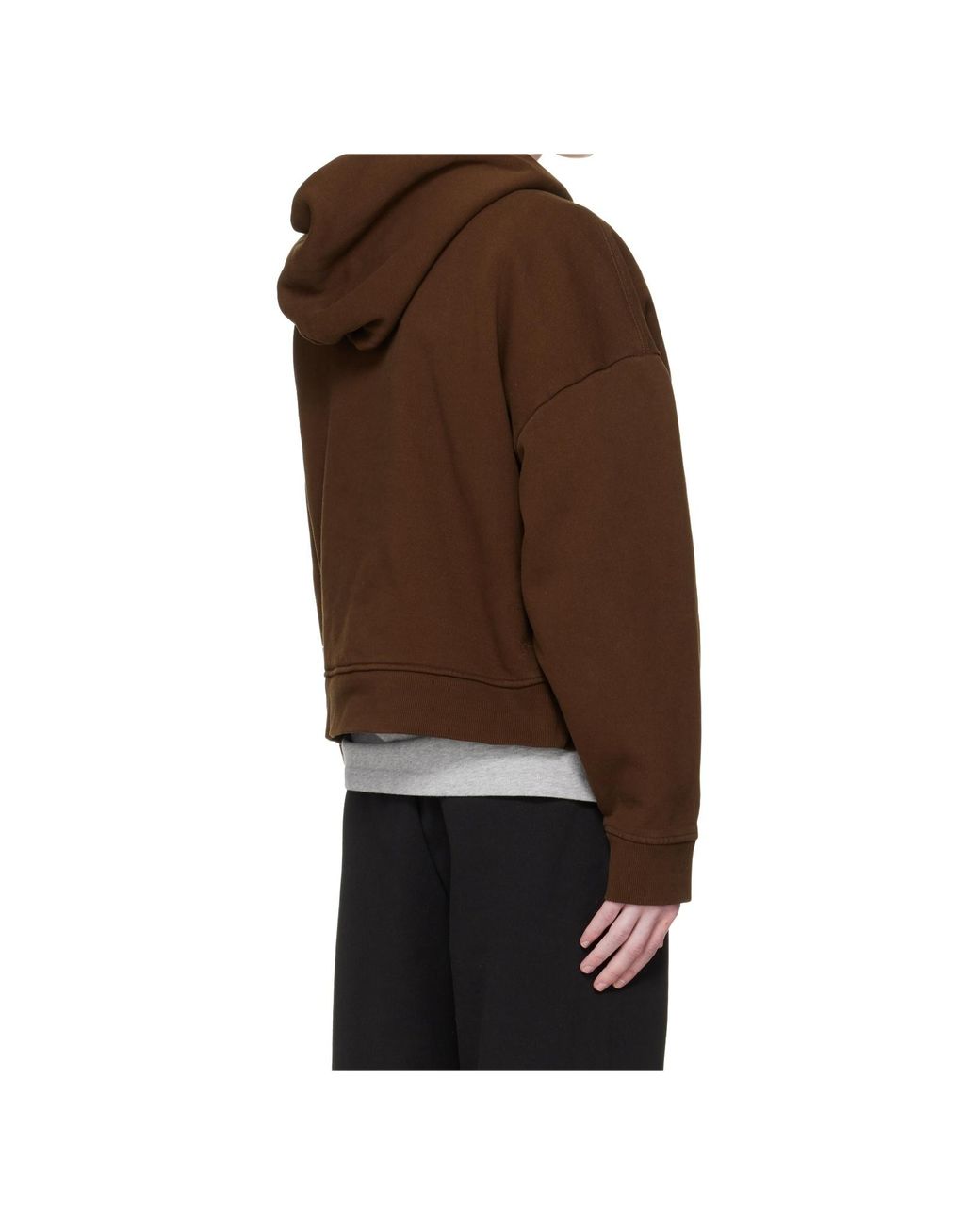 Entire studios Brown Heavy Hood Oversized Hoodie for men