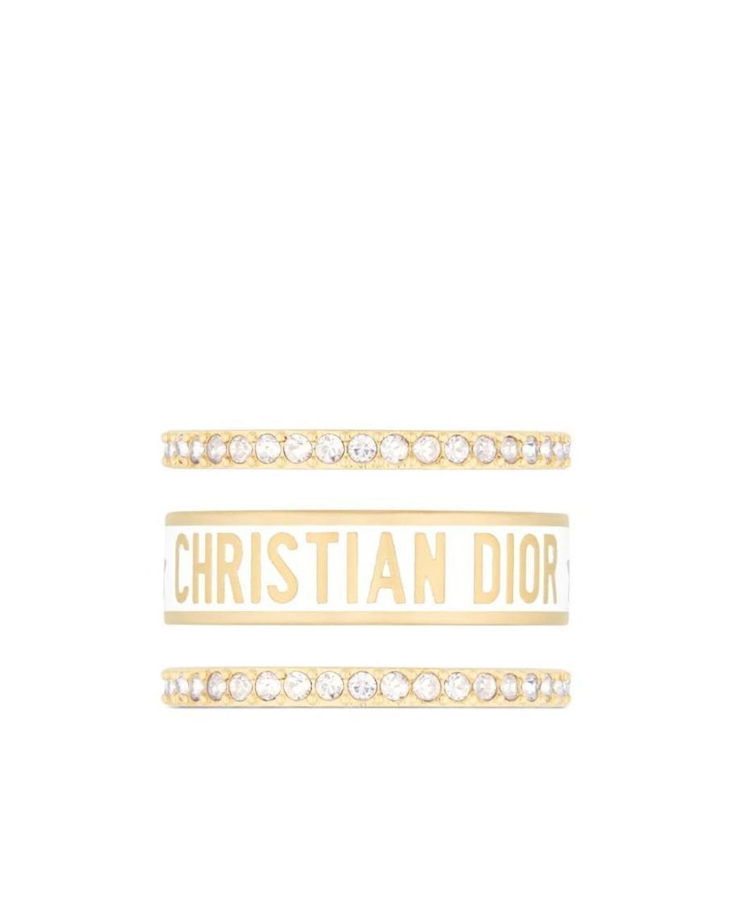 Dior White Code Ring Set