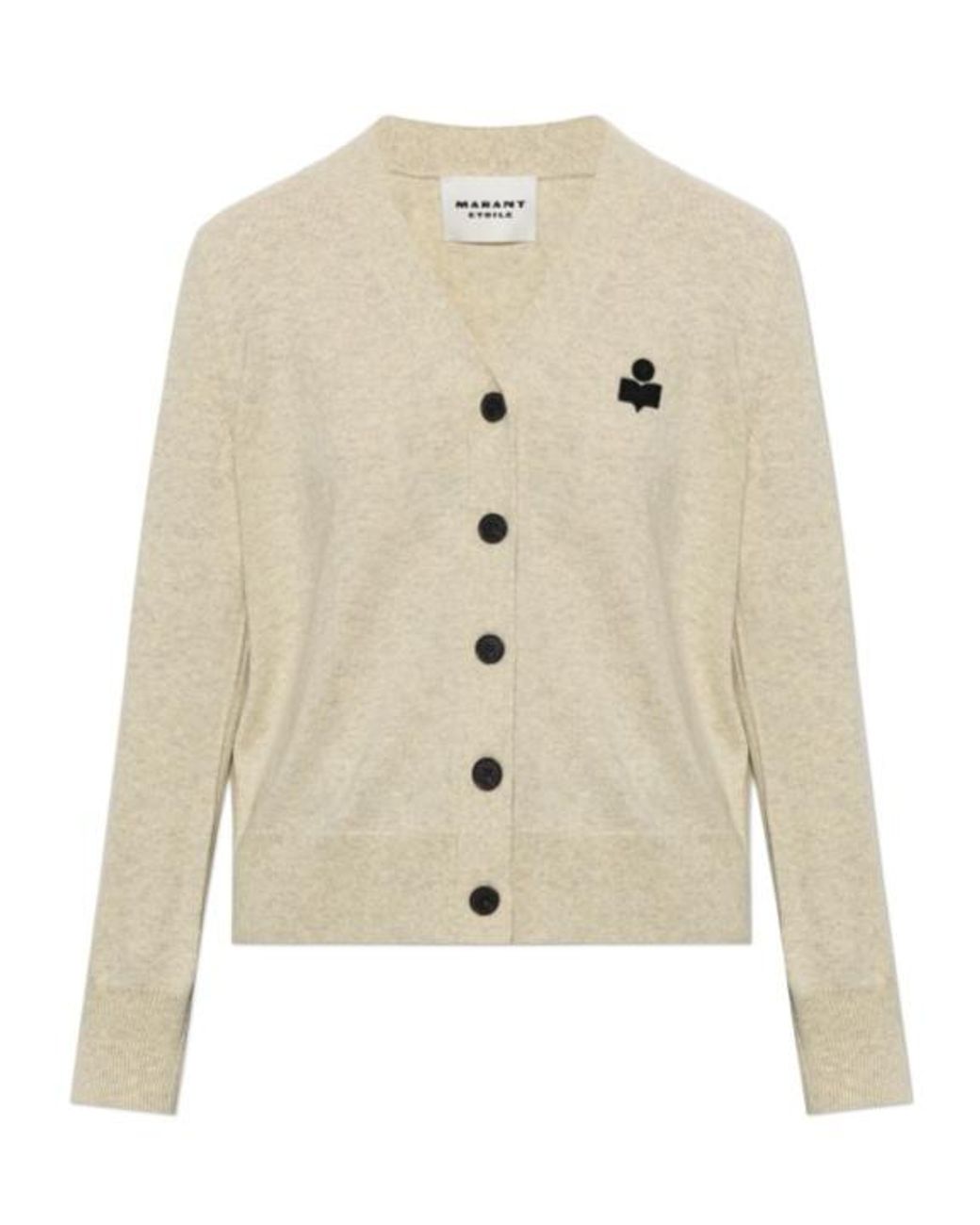 Isabel Marant White Long-Sleeve Cardigan