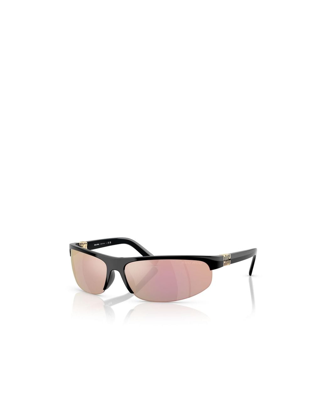 Miu Miu Pink Eyewear Wraparound Sunglasses
