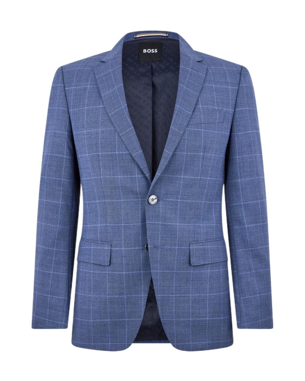 Boss Blue Tailored Fit Suit Jacket for men