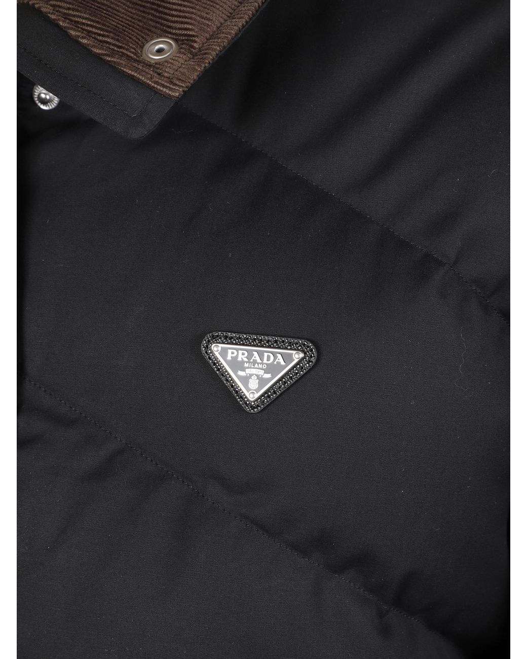 Prada Black Logo Down Jacket