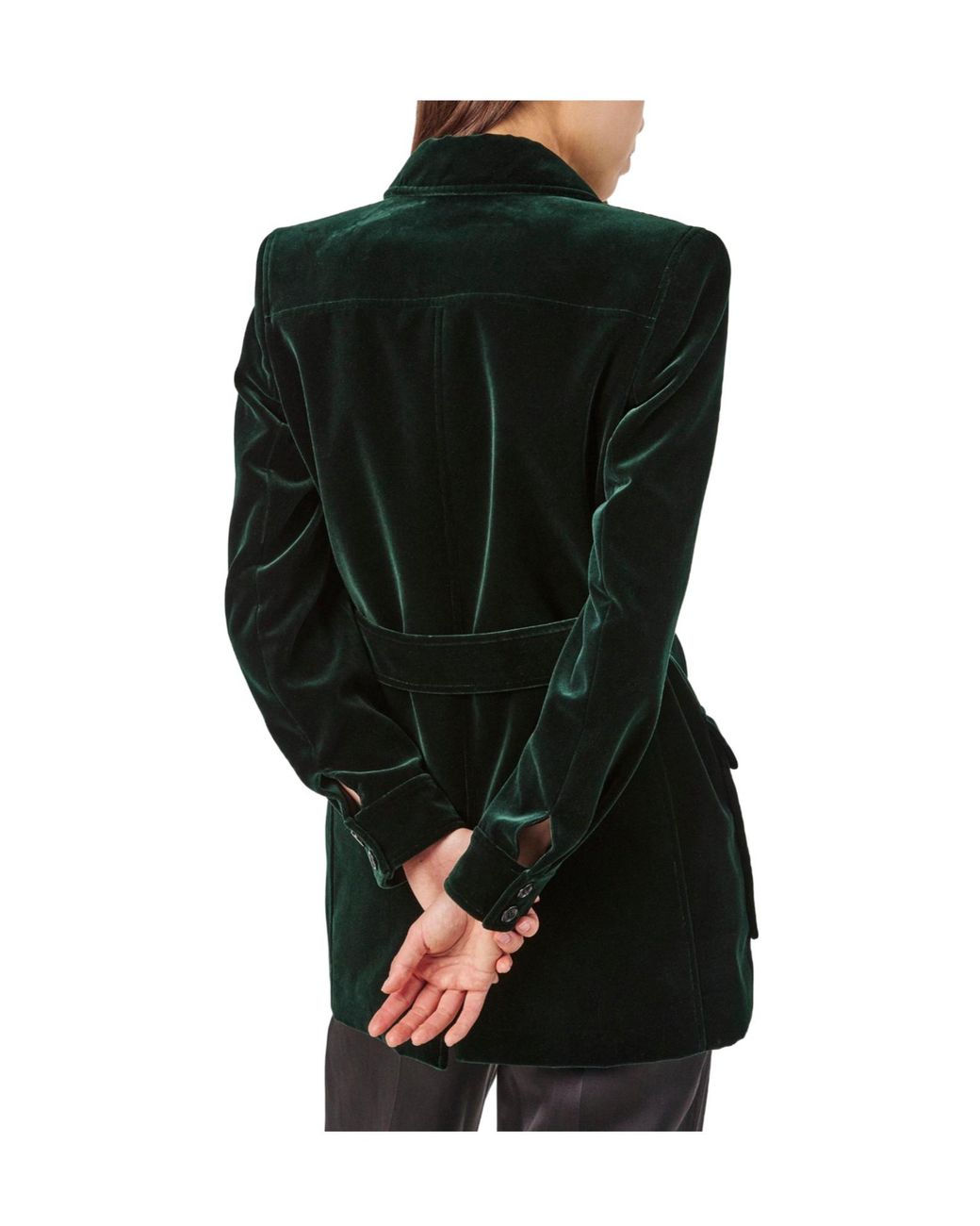 Saint Laurent Green Velvet Jacket