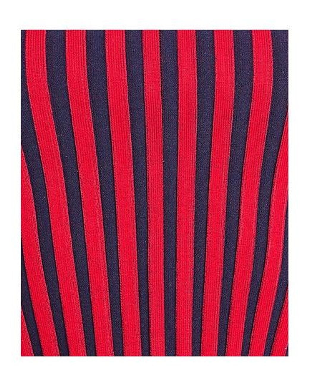 Tory Burch Red Two-Tone Knit Tube Top