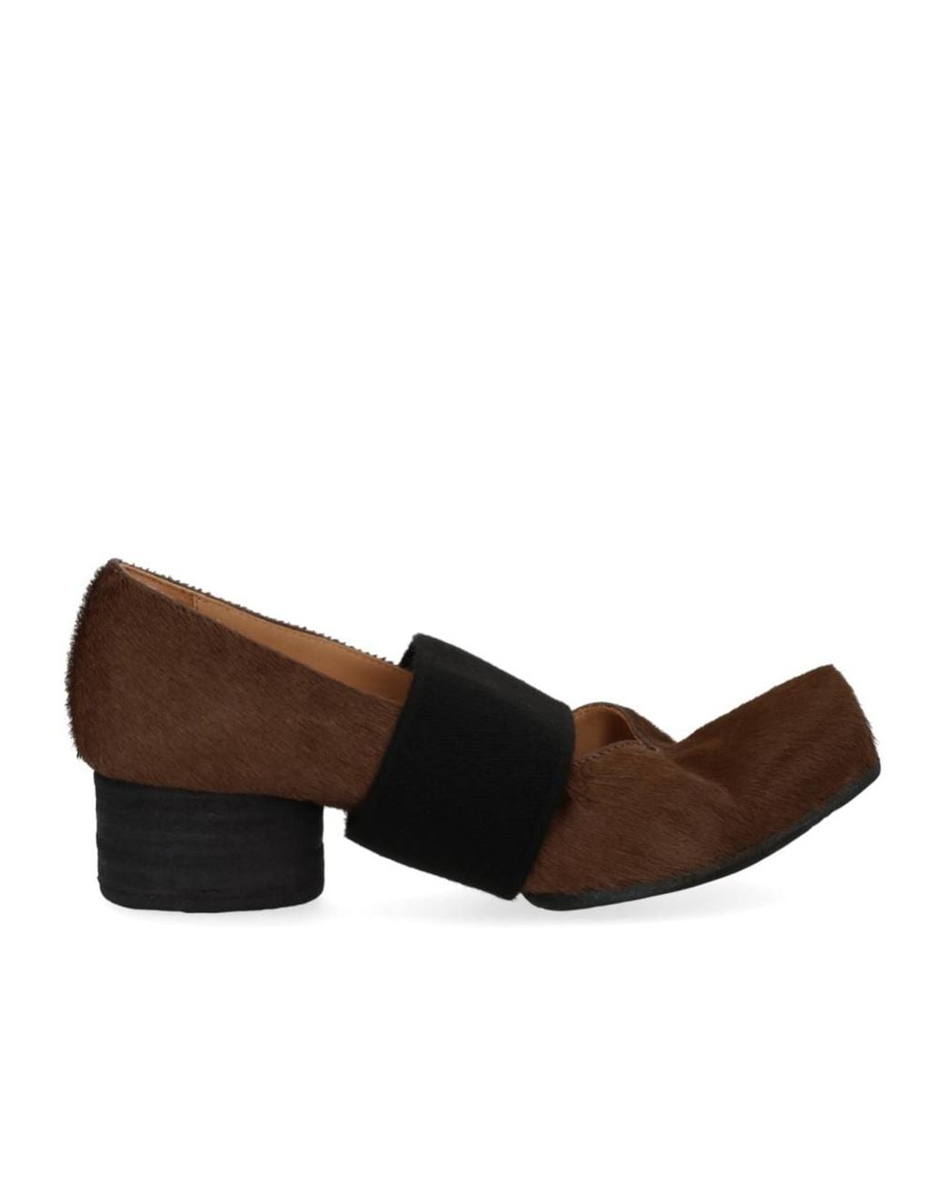 Uma Wang Brown Strappy Ballet Shoes