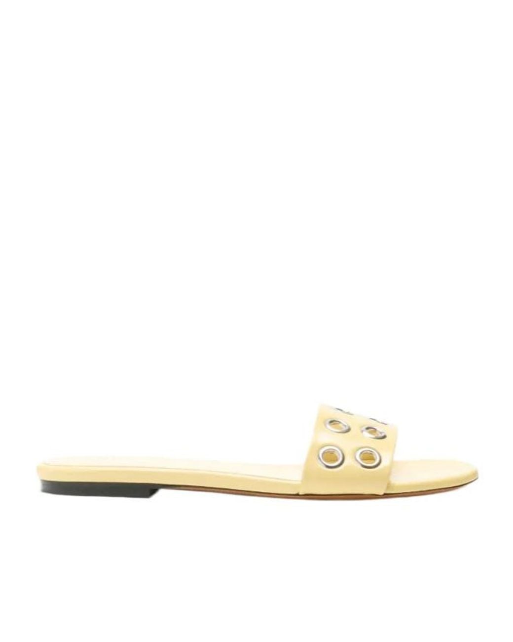 Proenza Schouler Metallic Grommet Sandasl