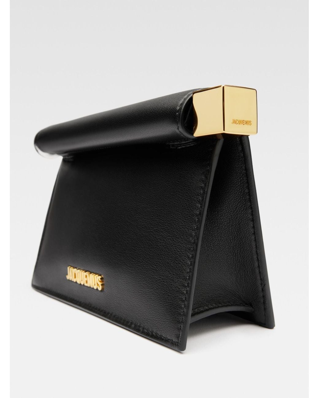 Jacquemus Black Rond Carré Small Clutch Bag