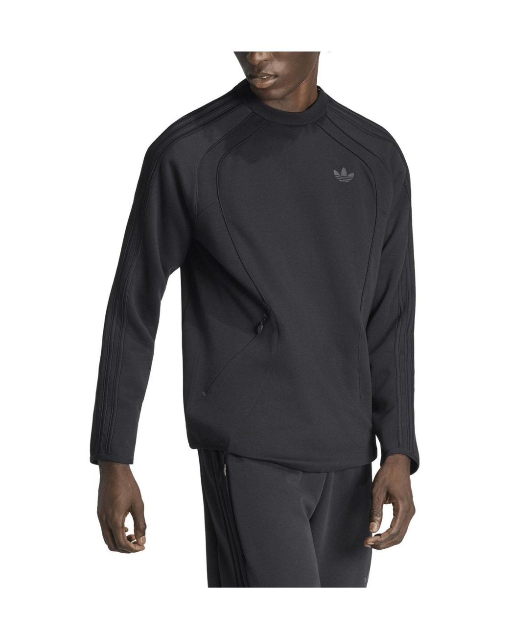 Adidas Originals Black Long-Sleeved Sweater for men