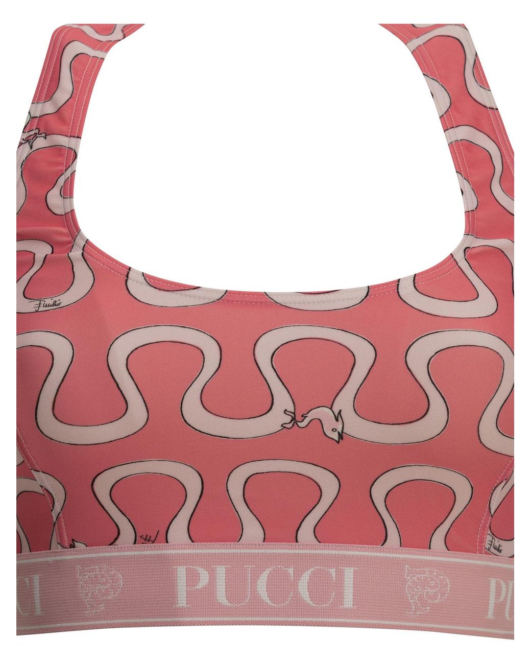 Emilio Pucci Pink Sports Top