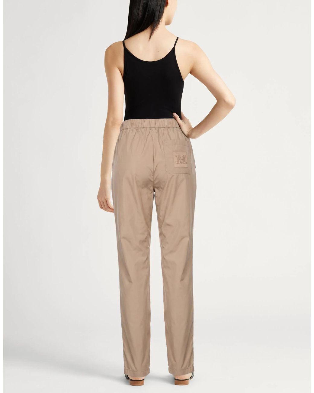 Max Mara Natural Straight-Leg Trousers